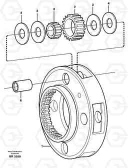 100574 Planet kit, stage 1 A40 SER NO 1201-, SER NO USA 60101-, Volvo Construction Equipment