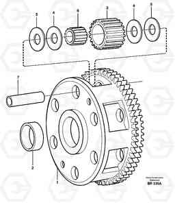 22120 Planet kit, stage 2 A40 SER NO 1201-, SER NO USA 60101-, Volvo Construction Equipment