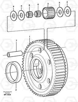 31958 Planet kit, stage 5 A40 SER NO 1201-, SER NO USA 60101-, Volvo Construction Equipment