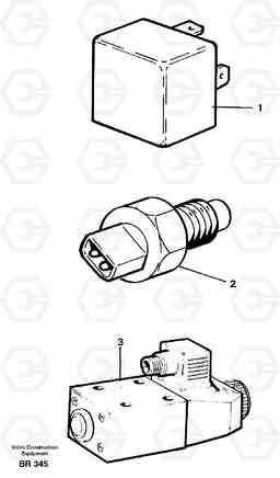 60985 Relays, sensors and solenoid valves. Referens list A40 SER NO 1201-, SER NO USA 60101-, Volvo Construction Equipment