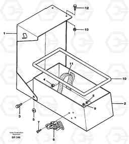 65926 Toolbox A40 SER NO 1201-, SER NO USA 60101-, Volvo Construction Equipment