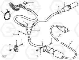 24181 Engine heater A40 SER NO 1201-, SER NO USA 60101-, Volvo Construction Equipment