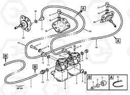 64308 Pneumatic system, 6x6 and diff lock, load unit A40 SER NO 1201-, SER NO USA 60101-, Volvo Construction Equipment