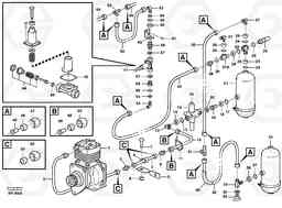 64310 Feed lines, wet tank and regulator A40 SER NO 1201-, SER NO USA 60101-, Volvo Construction Equipment