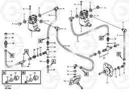 64307 Pneumatic system, diff lock, cab A40 SER NO 1201-, SER NO USA 60101-, Volvo Construction Equipment