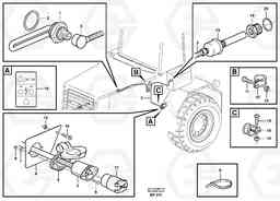 36587 Engine heater A40 SER NO 1201-, SER NO USA 60101-, Volvo Construction Equipment