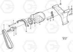 18824 Alternator with assembling details A35D, Volvo Construction Equipment
