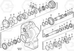 2841 Axle shaft with differential A35D, Volvo Construction Equipment