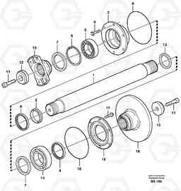 53614 Intermediate shaft A35D, Volvo Construction Equipment