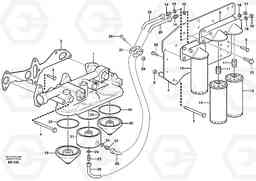 64494 Oil filter with fitting parts A35D, Volvo Construction Equipment