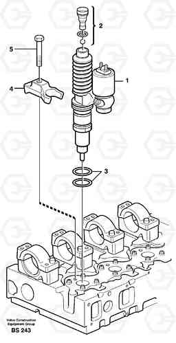 64499 Injector A35D, Volvo Construction Equipment