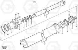 61642 Hoist cylinder A35D, Volvo Construction Equipment