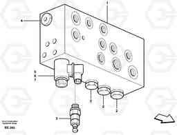 15020 Valve housing A35D, Volvo Construction Equipment