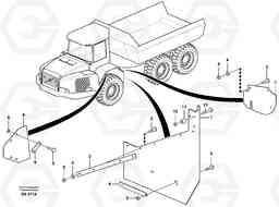 15022 Mudflap, motor unit A35D, Volvo Construction Equipment