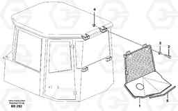 63386 Protective grid. A35D, Volvo Construction Equipment