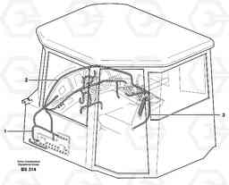 15863 Cable harnesses, cab A35D, Volvo Construction Equipment