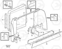 64724 Fan shroud, Intercooler A35D, Volvo Construction Equipment