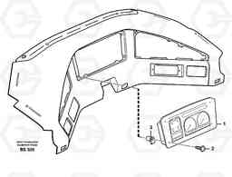 15660 Instrument panel A30D S/N -11999, - 60093 USA S/N-72999 BRAZIL, Volvo Construction Equipment