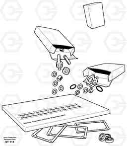 58624 Repair kits for engine L60E, Volvo Construction Equipment