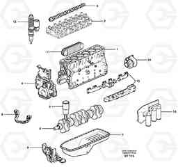51444 Engine A40D, Volvo Construction Equipment