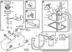 96766 Fuel tank, fuel pipes A40D, Volvo Construction Equipment