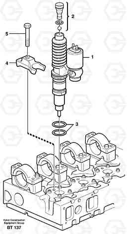 18207 Injector T450D, Volvo Construction Equipment