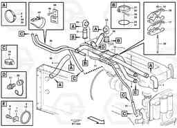 104106 Cooling system, motor - retarder A40D, Volvo Construction Equipment