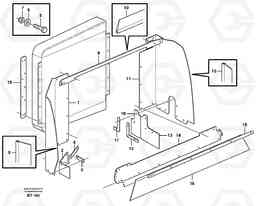 41084 Fan shroud, Intercooler A40D, Volvo Construction Equipment