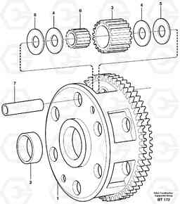 19919 Planet kit, stage 2 T450D, Volvo Construction Equipment