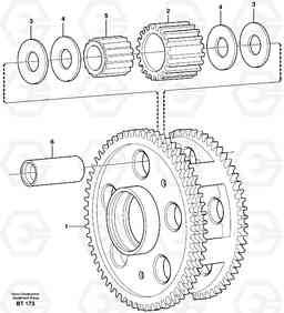 19920 Planet kit, stage 3 T450D, Volvo Construction Equipment