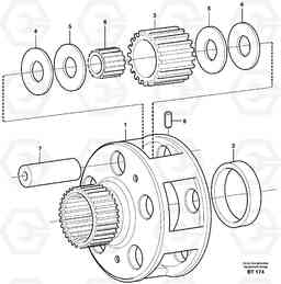 22743 Planet kit, stage 4 A40D, Volvo Construction Equipment