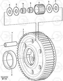 16587 Planet kit, stage 5 A40D, Volvo Construction Equipment