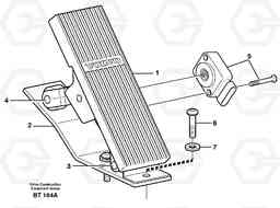 49734 Retarder pedal A40D, Volvo Construction Equipment