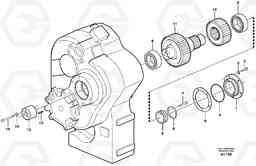 36227 Intermediate shaft A40D, Volvo Construction Equipment