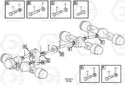 23255 Propeller shafts with fitting parts A40D, Volvo Construction Equipment