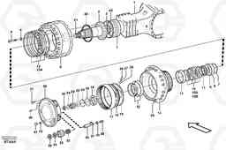 90767 Hub reduction, motorunit A40D, Volvo Construction Equipment