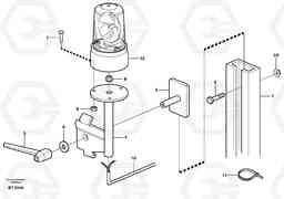 80150 Rotating beacon A40D, Volvo Construction Equipment