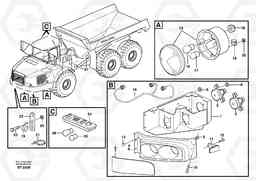 47758 Lighting, front A35D, Volvo Construction Equipment