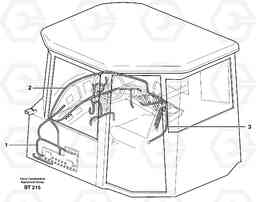 10466 Cable harnesses, cab A40D, Volvo Construction Equipment