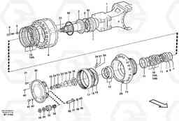 86331 Hub reduction, axle 1 load unit T450D, Volvo Construction Equipment