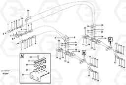 56351 Brake cooling system, axles A35D, Volvo Construction Equipment