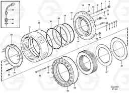53332 Rear wheel brake, axle 1 A40D, Volvo Construction Equipment