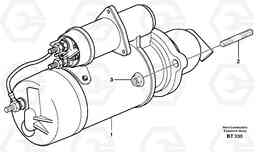 30534 Starter motor with assembling details A40E, Volvo Construction Equipment