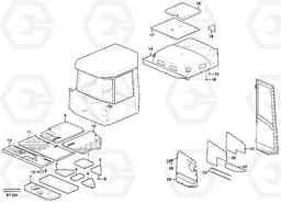 8044 Upholstery and insulation, floor, door and roof A40D, Volvo Construction Equipment