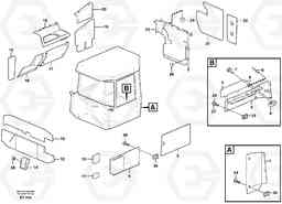 72269 Upholstery and insulation, cab side and climate unit A40D, Volvo Construction Equipment