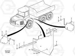 25475 Mudflap, motor unit A40D, Volvo Construction Equipment