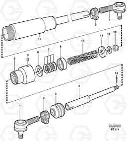 21229 Drag rod A40D, Volvo Construction Equipment