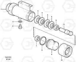 33266 Damping cylinder A40D, Volvo Construction Equipment