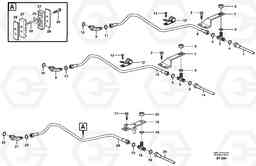 43431 Brake pipe with fitting parts A40D, Volvo Construction Equipment