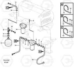 3625 Hydraulic brake system, motor unit T450D, Volvo Construction Equipment